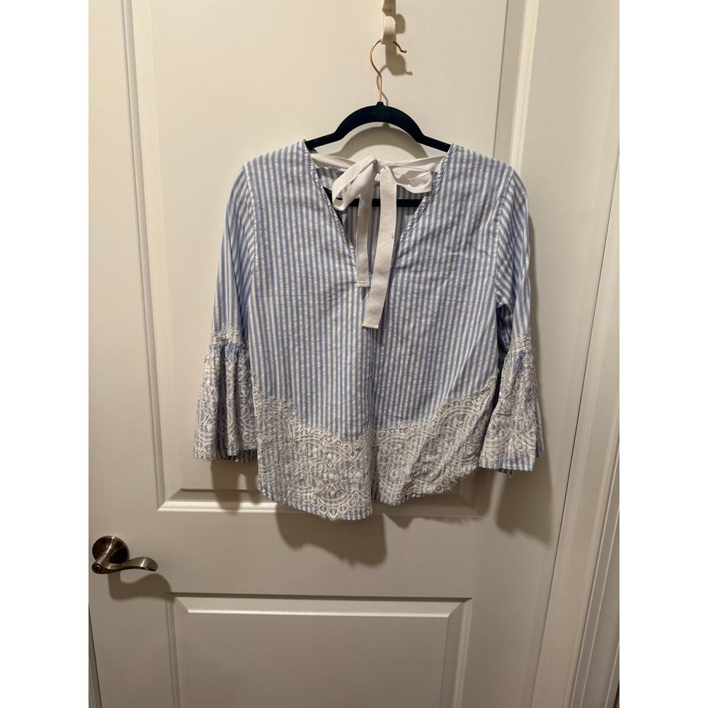 Zara Women's Pinstripe Top - Picture 9 of 10